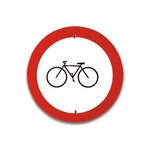 Sinal de Transito - Proibido circular de bicicleta