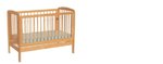 Cama de Bebé em madeira de pinho - 128 x 77 x 97 cm