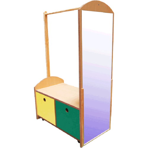 Mueble des disfraz en faia - Puertas de colores