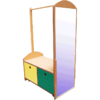 Móvel de Disfarces - Portas Coloridas - 70 x 40 x 115 cm