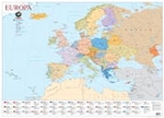 Mapa Europa Plastificado - 111 x 80 cm