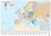 Mapa Europal de laminado - 111 x 80 cm