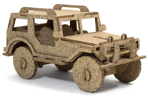 Rompecabezas de corcho 3D: automóvil todoterreno