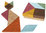 Tangran en corcho de colores - 144x72x10 cm