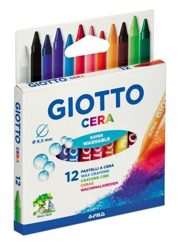 Lápis de Cera finos - 12 cores