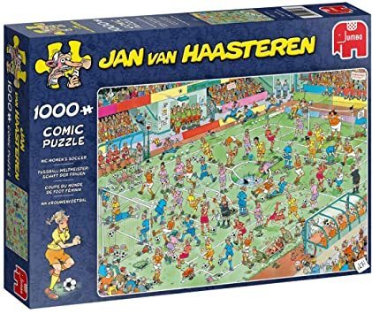 Puzzle Comic - Juego de fútbol femenino - 1000 piezas