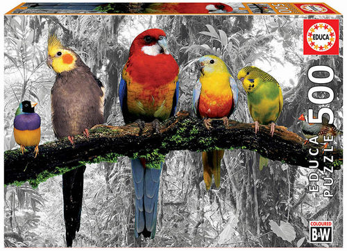 Puzzle - Pájaros en la selva - 17984 - 500 piezas