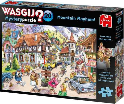 Puzzle - Wasgij Mystery 20 Caos en la montaña - 1000 piezas
