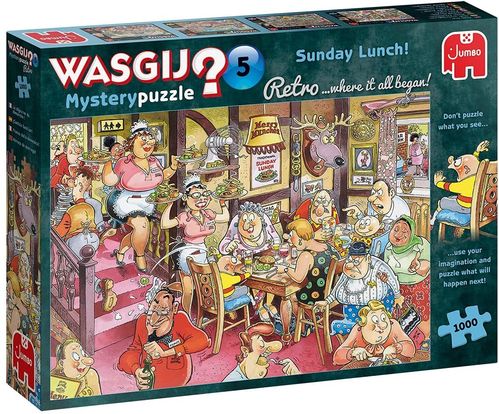 Puzzle - Wasgij Passado Mistery 5 Jantar de Domingo - 1000 peças