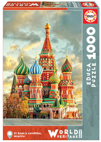 Puzzle - Catedral de São Basilio Moscovo - 17998 - 1000 peças
