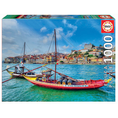 Puzzle - Barcos Rabelos, Porto - 17193 - 1000 peças