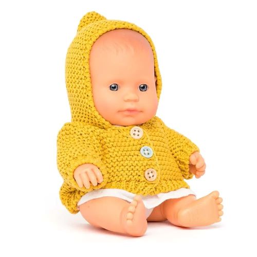 Bebé Europeo con ropita - Niña - 21 cm