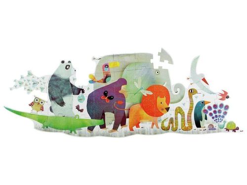 Puzzle Gigante - O Desfile dos animais - 36 peças