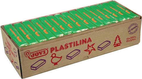 Plasticina - Caixa 15 unidades 350 gramas - Verde Claro