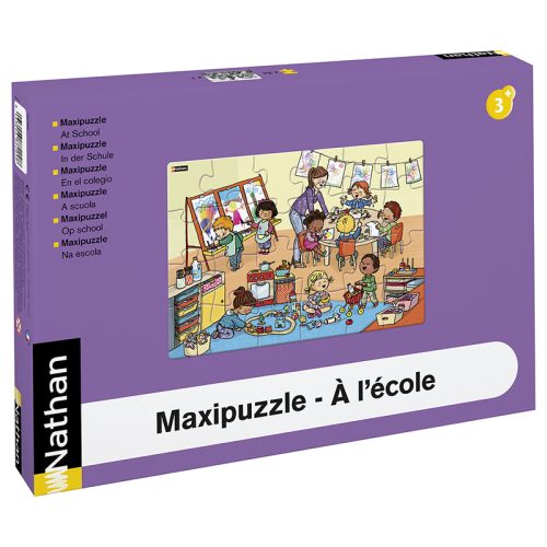 AB-387209.0.jpg Maxi Puzzle - Na Escola - 24 peças