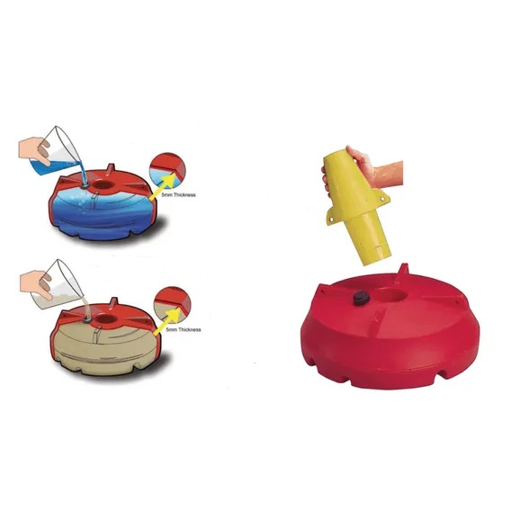 Base Vermelha com Rodas