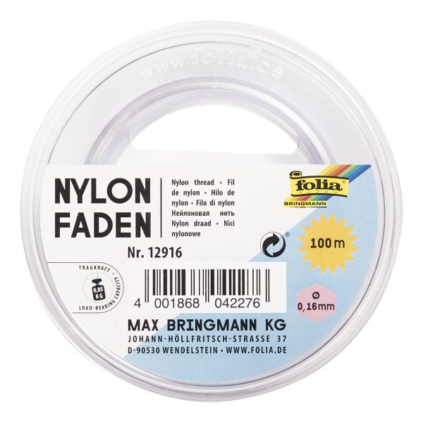 Fio de Nylon - 100 m - 0,16 mm