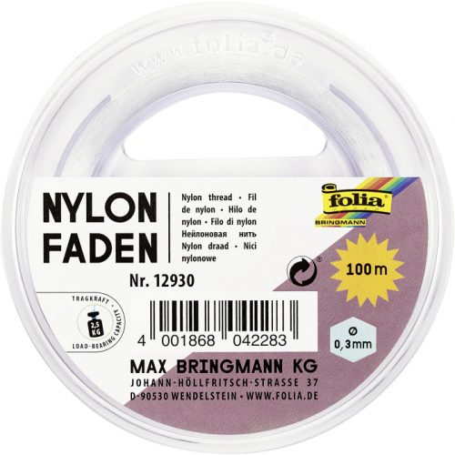 Fio de Nylon - 100 m - 0,30 mm