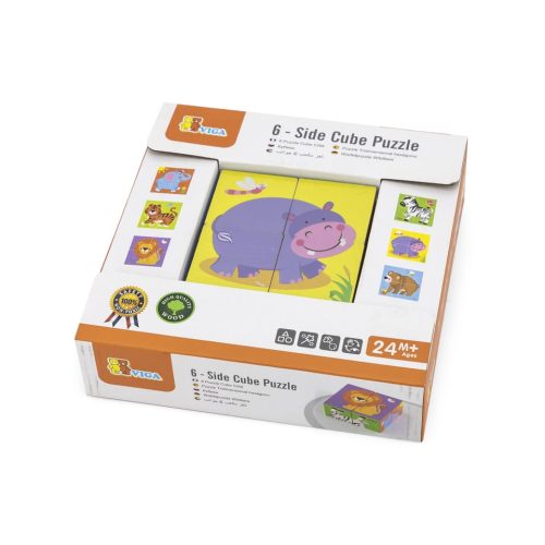 Puzzle Cubos - Animais Selvagens