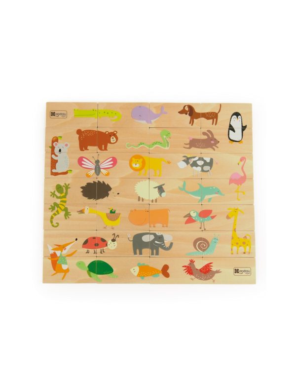 Puzzle Dominó de Animais