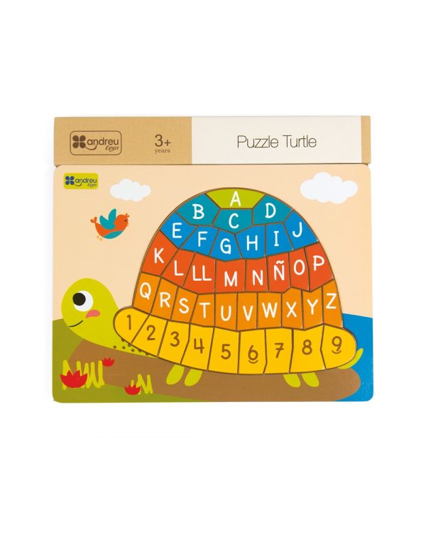 Puzzle da tartaruga - Abecedário - 37 peças