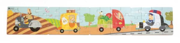 Puzzle Diorama - Transportes - 48 peças