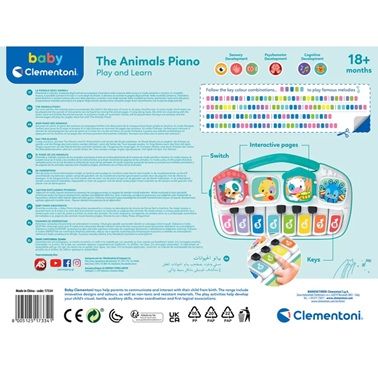 CLE-17334.0 Baby Piano Amiguinhos