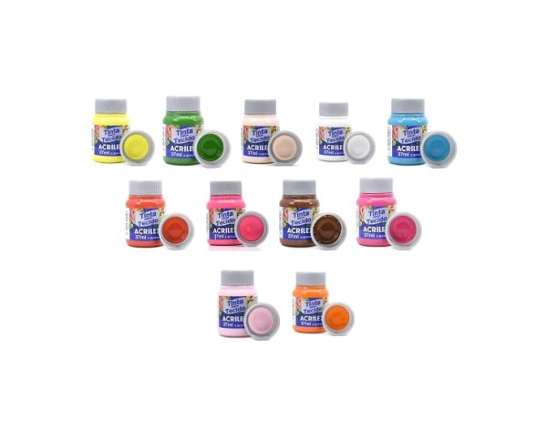 COD-AC-TINTAS.TECIDO.1 Tinta para Tecido - Acrilex - 37ml