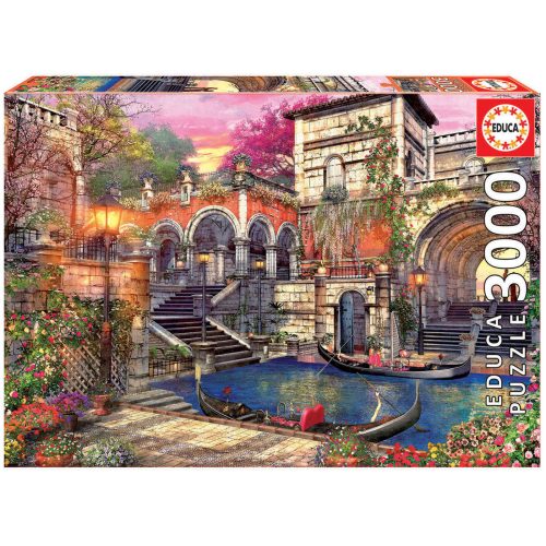 EDU-605-16320 Puzzle - Romance em Veneza - 16320 - 3000 peças