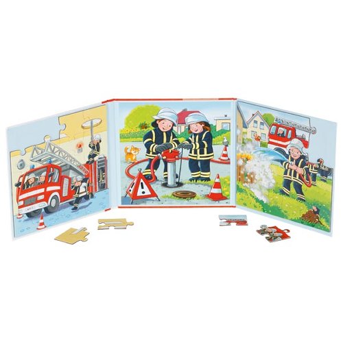 Puzzle Magnético - Bombeiros - 2 x 20 peças