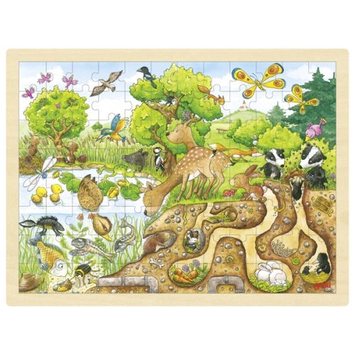 GK-57582.jpg Puzzle madeira com moldura 96 peças - Natureza
