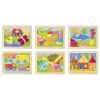 Puzzle madeira com moldura 24 peças - Sortido