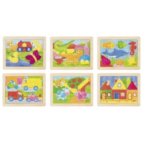 GK-57700.jpg Puzzle madeira com moldura 24 peças - Sortido