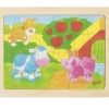 Puzzle madeira com moldura 24 peças - Sortido