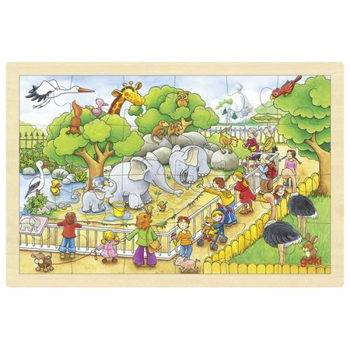 GK-57808.jpg Puzzle madeira com moldura 24 peças - Zoo