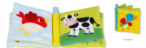 Livro em Tecido - 9 x 9 cm