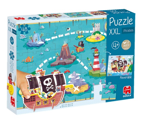 GL-1110700209.1.jpg Puzzle XXL Piratas - 48 peças