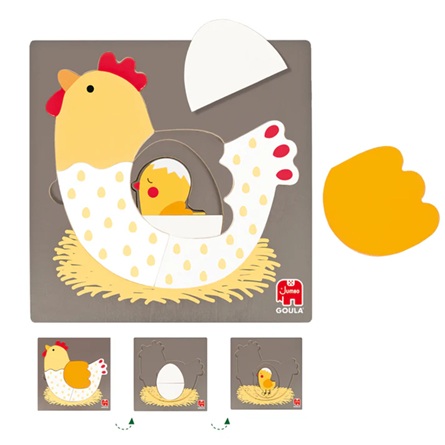 Puzzle Camadas - Galinha