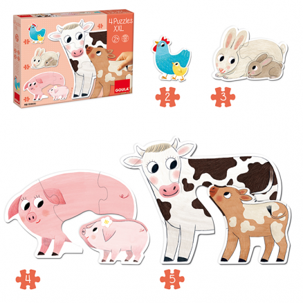 GL-53175.png Puzzle XXL Mães e bebes - 2.3.4.5 peças