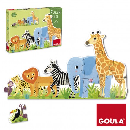 GL-53426.jpg Puzzle XXL decrescente - A Selva - 16 peças