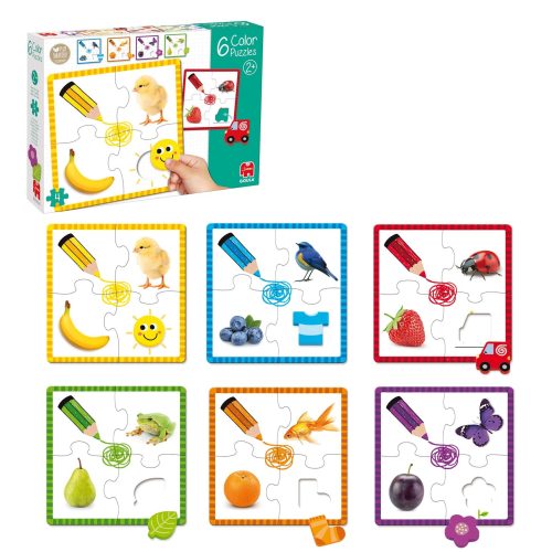 Puzzle Formas e Cores - 6 puzzles