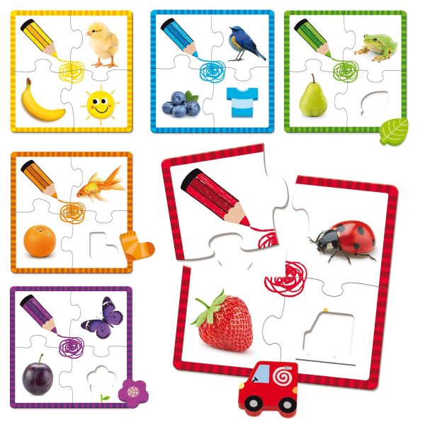 Puzzle Formas e Cores - 6 puzzles