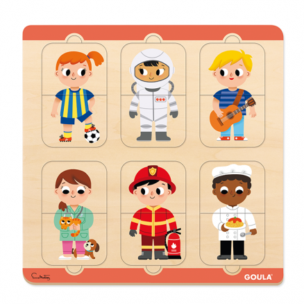 Puzzle das profissões - 12 peças