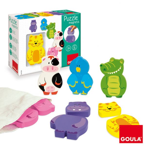 Puzzle Animais Magnéticos - 12 peças