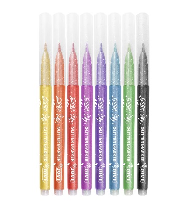 Marcadores com Glitter