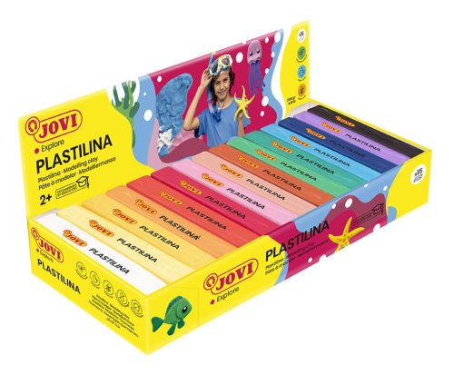 Plasticina - Caixa 10 unidades 150 gramas - Cores Sortidas