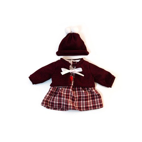 Vestido de inverno castanho