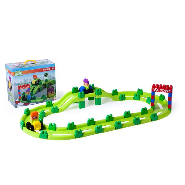 Super pista de corrida - Super blocks - 70 peças