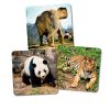 Puzzles progressivos - Animais - 6. 12. 25 peças
