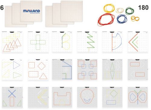 ML-95047.0 Geoplano Transparente Pequeno - 5 x 5 - Unidade